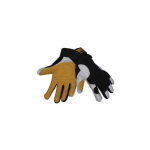 Full Leather TrueFit Ultra Gloves, White/Yellow, Large_noscript
