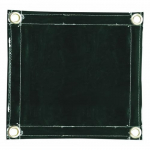 2 Panel Green Vinyl Welding Curtain with Frame_noscript