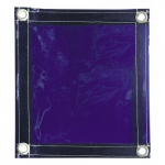 Transparent Flame Retardant Vinyl, 6' x 6', Blue_noscript