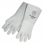 14" Welders Gloves, Welted Fingers and Kevlar, Gray, XL_noscript