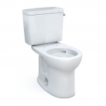Drake Toilet, 1.28 GPF Round Bowl, Cotton