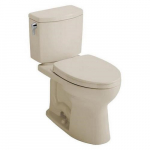 Drake II Two-Piece Toilet, 1 GPF, Bone