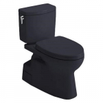 Vespin II Two-Piece Toilet, 1.28 GPF, Ebony