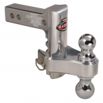 6" Aluminum Adjustable Drop Hitch, Pin & Clip