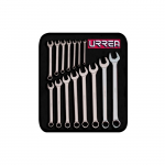 12 Point Combination Wrench Set, 15 Pieces, Satin Finish