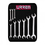 High-Quality Full Polished Open-End Wrench Set, Metric