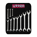 Full Polished Steel Open-End Wrench Set, Inches