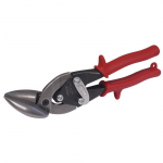 Offset Aviation Tin Snip, 15deg Left, Red Handle_noscript