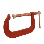 4" Deep Throat C-Clamp with Copper Coating