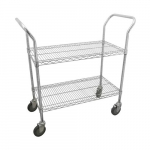 24" x 18" Utility Wire Cart, 2 Shelves