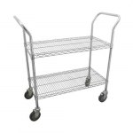 36" x 24" Utility Wire Cart, 2 Shelves