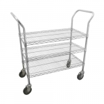36" x 24" Utility Wire Cart, 3 Shelves