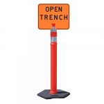 Sign, 12.75x10.5, Open Trench, Double Sided