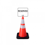 Cone Signs Sign, Clip-On, Non Reflective Reserved_noscript