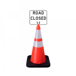 Cone Signs Sign, Non Reflective Road Closed_noscript