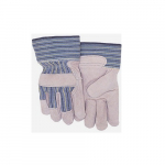 Glove Work Leather Palm Cuff Grey_noscript