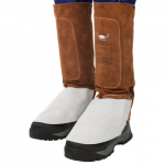 Lava Brown Spat Leather Legging & Shoe Cover_noscript