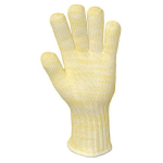 Kevlar/Nomex Seamless Glove, Small, Yellow/White_noscript