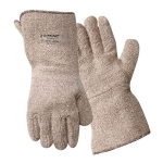Gauntlet Cuff Glove, XL, Brown and White_noscript