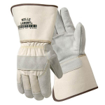 Leather palm work gloves