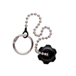 Black Dust Cap with Chain and Ring_noscript