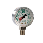 4000 PSI and 2" OD Bottom Port Oxygen Gauge_noscript