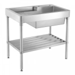 Freestanding Sink with Drainboard 33"_noscript