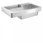 Utility Sink with Drainboard 33"_noscript