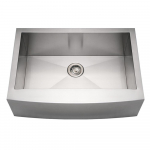 Brushed SS Commercial Single Bowl Sink, 30"_noscript