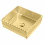 15" Square Sink, Brass