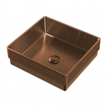 15" Square Sink, Copper