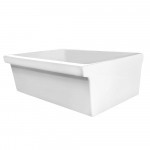 36" Large Reversible Fireclay Sink, White_noscript