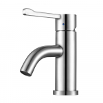 Lavatory Faucet, Polished Stainless Steel_noscript