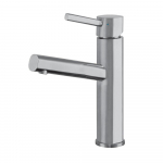 Lavatory Faucet, Brushed Stainless Steel