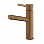 Solid Lever Elevated Lavatory Faucet, Copper