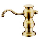 Soap-Lotion Dispenser 4", Antique Brass_noscript