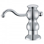 Solid Brass Soap-Lotion Dispenser 4", Chrome_noscript