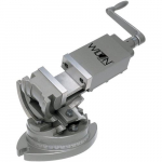 3-Axis Precision Tilting Vise, 3" Jaw Width, Gray