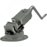 2-Axis Precision Angular Vise, 4" Jaw Width, Gray_noscript