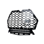 Black Steel Mesh Grille with 14" LED Light Bar_noscript