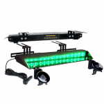 Chaser Series Dual LED Visor Strobe Light, Green_noscript