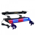 Chaser Series LED Visor Strobe Light, Red/Blue_noscript
