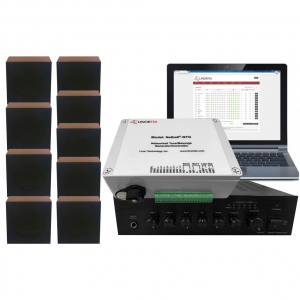 Linortek Netbell-NTG-W9 TCP/IP Web-Based PA System Controller Multi-Function Wall Mounted Speaker for School/Factory Break Time Alert Paging Announcement (9 Speakers)