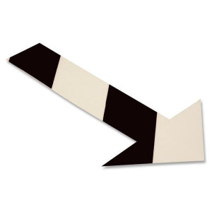 Mighty Line, White and Black Chevron, Arrow, 10" by 6", Pack of 50
