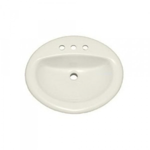 PROFLO PF20178 20-1/2" Self Rimming Oval Bathroom Sink