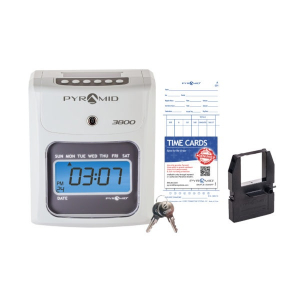 Buy Pyramid Time 3800, Auto Totaling Time Clock, 50 Employees - Prime Buy