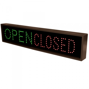 Buy Signal-Tech 6083, TCL734GR-100/120-277VAC Open | Closed LED Sign ...