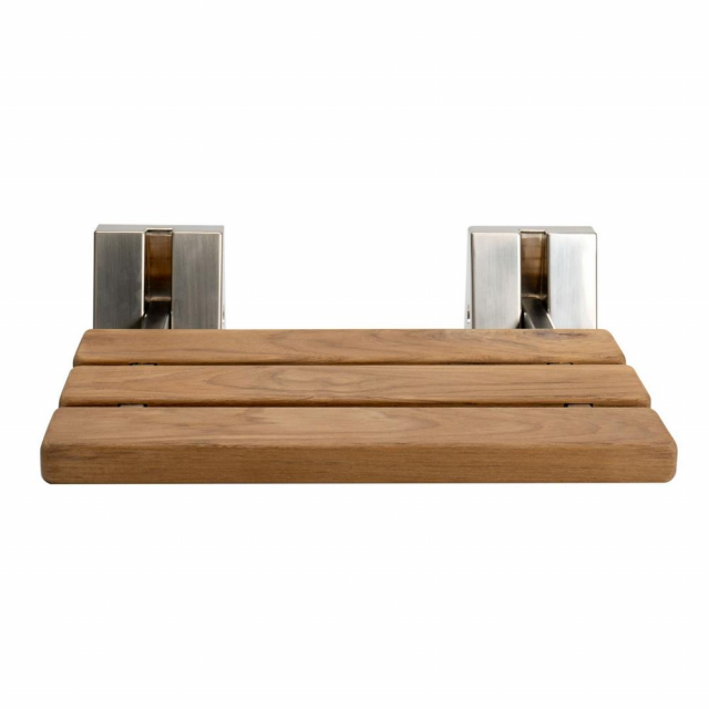 Buy ALFI Brand ABS16S-BN, 16" Folding Teak Wood Shower Seat Bench