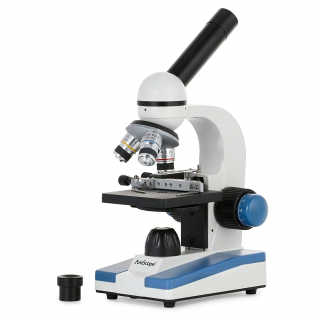 Buy AmScope M150C-MS, 40X-1000X Monocular Compound Microscope - Prime Buy