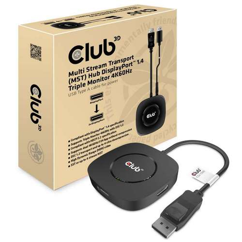 Club 3D DisplayPort 1.4 アクティブ 光ケーブル Active Optical Cable